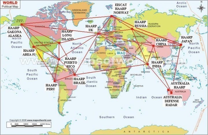 HAARP – оружие судного дня - Расположение станций ХААРП в мире