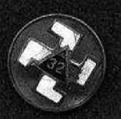 Emblem of 32 degree - swastika with the triangle in the center