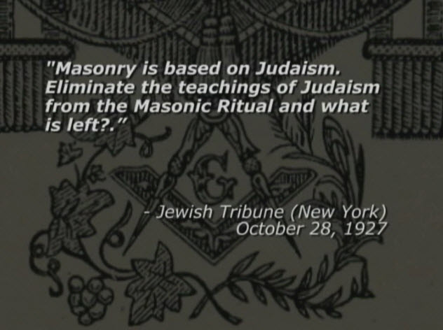 Masonry is based on Judaism