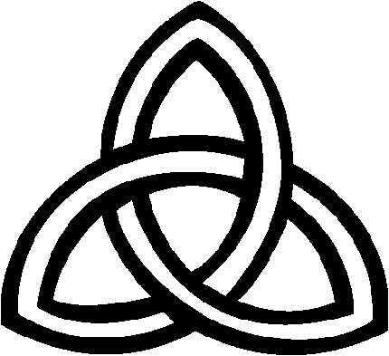 The Triquetra is an ancient 'Triple-Goddess' of Wicca symbol