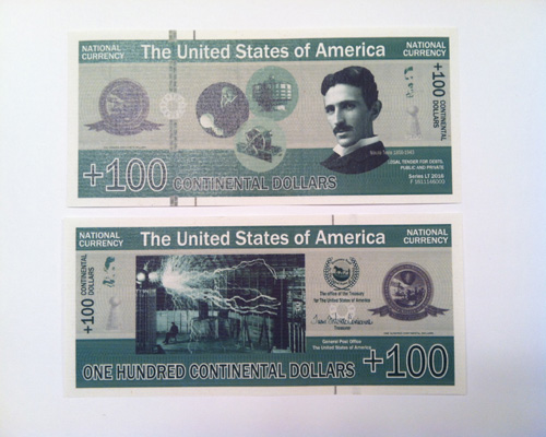 US Continental dollar, 100 UCD