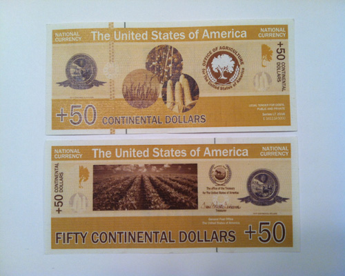 US Continental dollar, 50 UCD