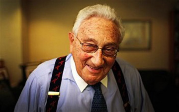 Degenerate satanist of "God's chosen" brand, Henry Kissinger - one of "grand masters" of the NWO scam